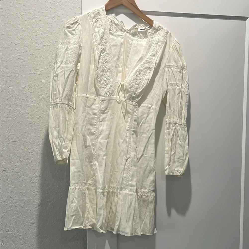 Reformation Ivory Lace Dress - Picture 1 of 7